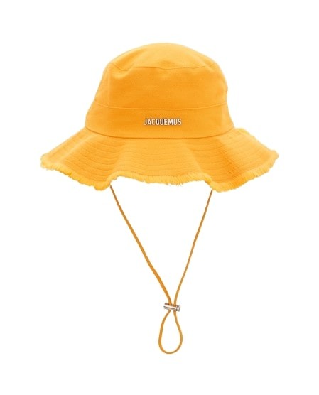 Shop Jacquemus Le Bob Artichaut Cotton Hat In Orange