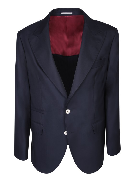 Shop Brunello Cucinelli Wool Jacket In Blue