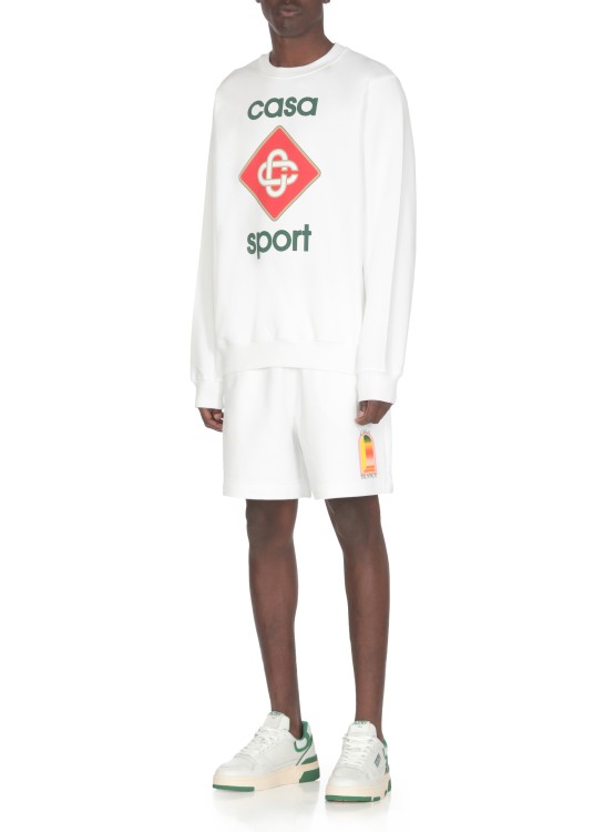 Shop Casablanca Casa Sport Icon Sweatshirt In White