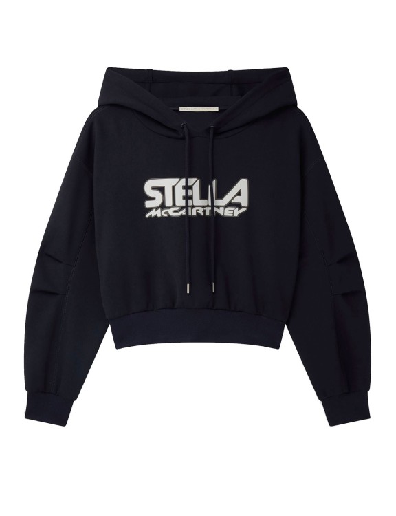 Stella Mccartney Scuba Logo Sweatshirt In Black