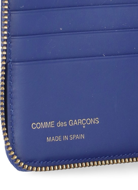 Shop Comme Des Garçons Polka Dots Wallet In Blue