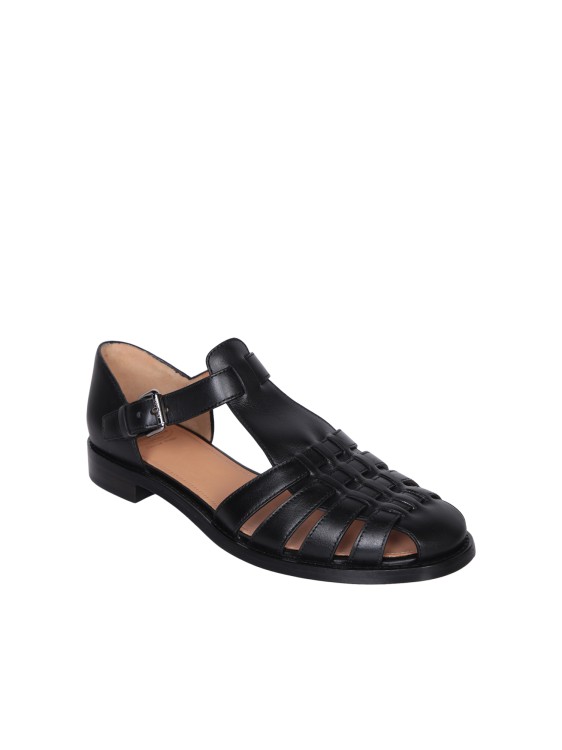 Shop Church's Calf Leather Sandals In Grey