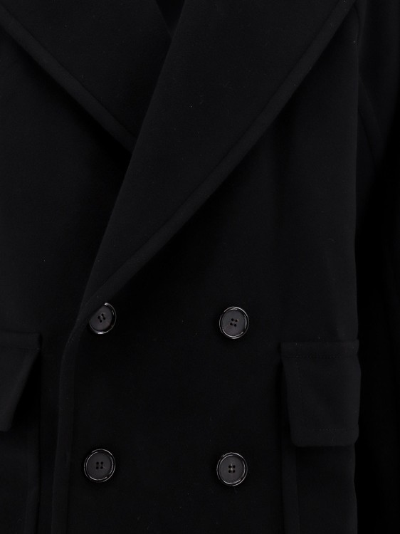 Shop Alexander Mcqueen Wool And Cashmere Coat In Black