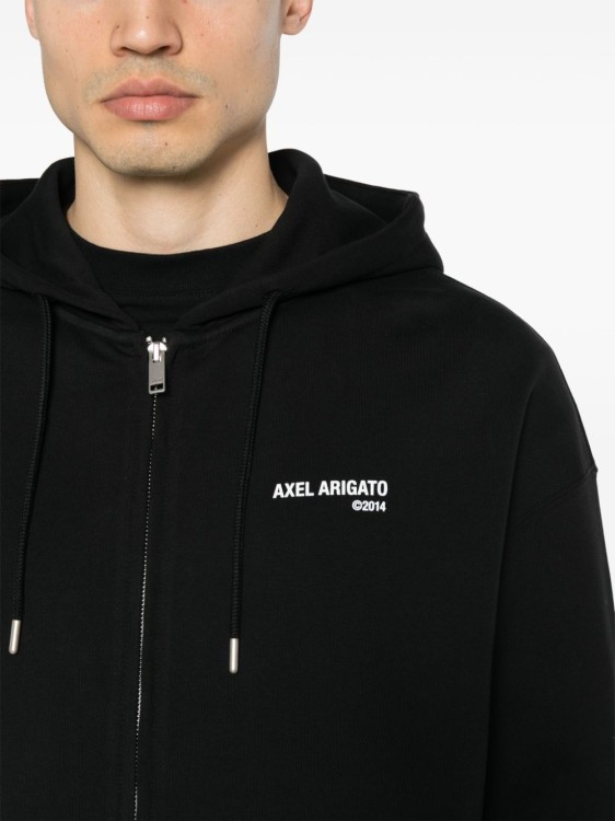 Shop Axel Arigato Drawstring Hood In Black