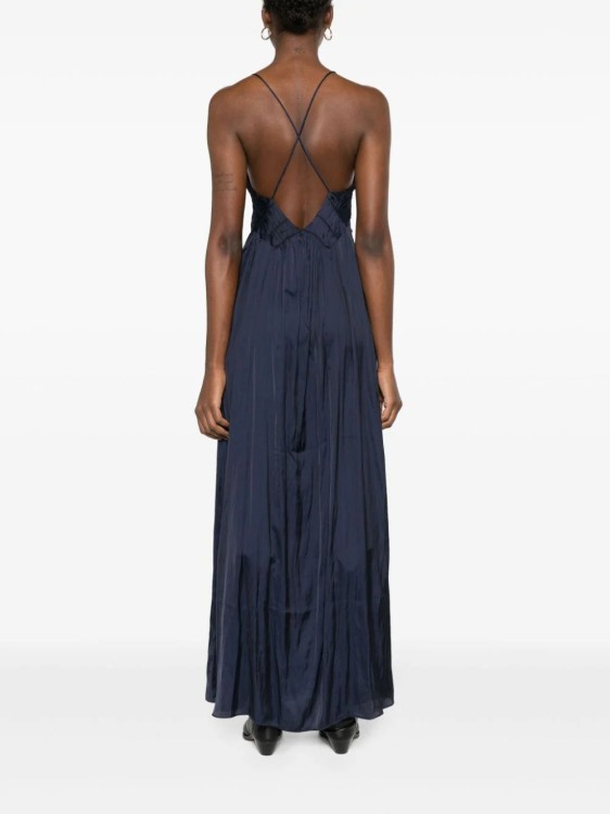 Shop Zadig & Voltaire Rayonne Satin Maxi Dress In Black