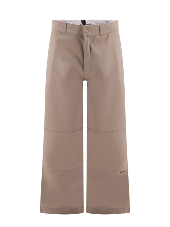 Palm Angels Jersey Trouser With Internal Reversed Waistband In Brown