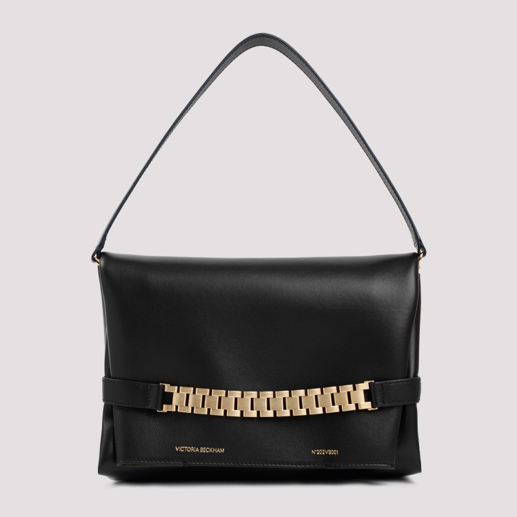 Shop Victoria Beckham Black Chain-detail Shoulder Bag