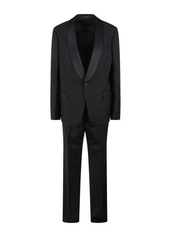Gucci Slim Fit Wool Suit In Black