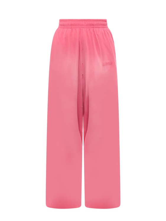Shop Vetements Vintage Effect Cotton Trouser In Pink
