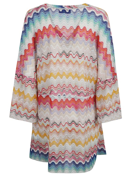Shop Missoni White/multicolour Crochet Knit Dress