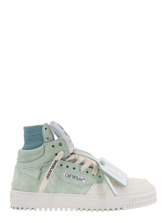 Shop Off-white Suede Sneakers With Iconic Zip Tie In White