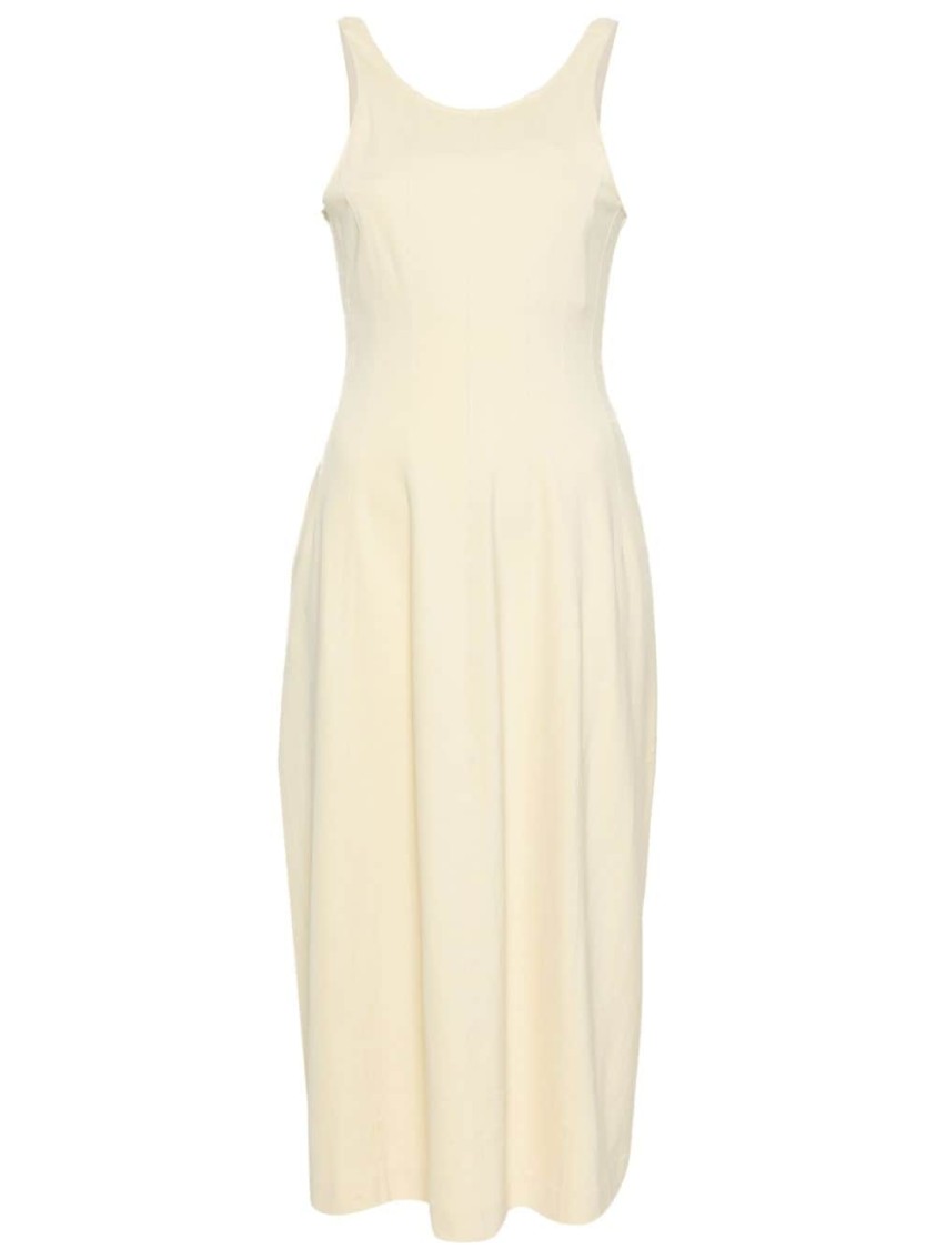 Auralee Tense Double Wool Blend Cloth Dress In Neutrals