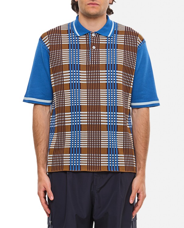 Shop Marni Cotton Polo Shirt In Blue