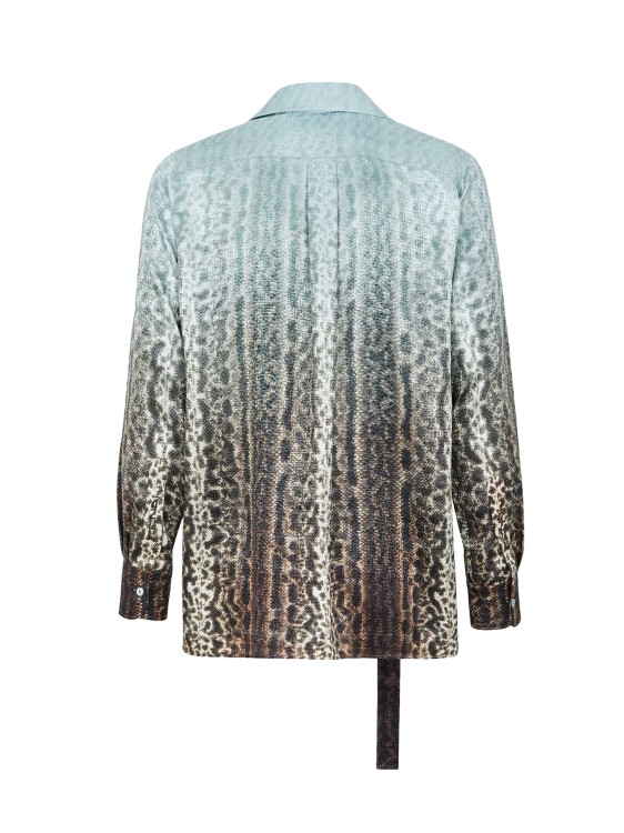 Shop Fendi Silk Shirt With Ff And Animalier Print In Multicolor