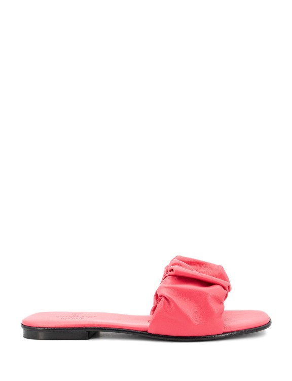 Thera's Pink Leather Sandals In Multi