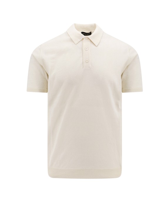 Shop Roberto Collina Cotton Polo Shirt In Neutrals