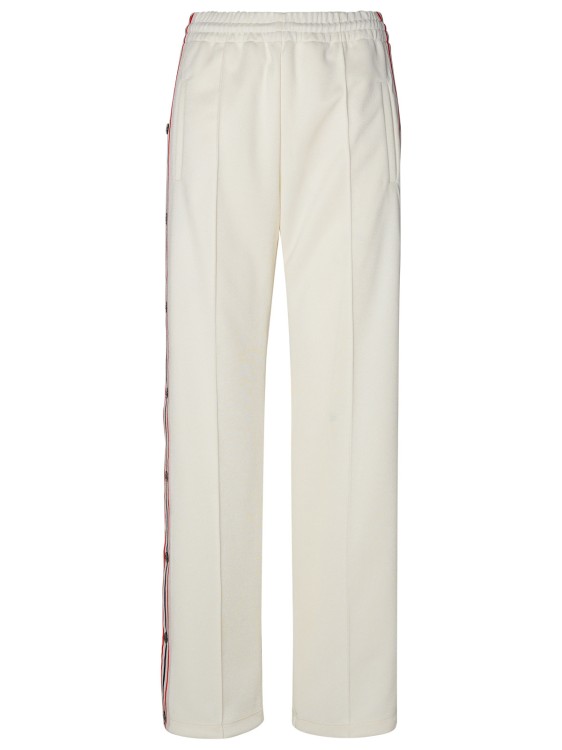 Shop Golden Goose Ivory Polyester Joggers In Neutrals