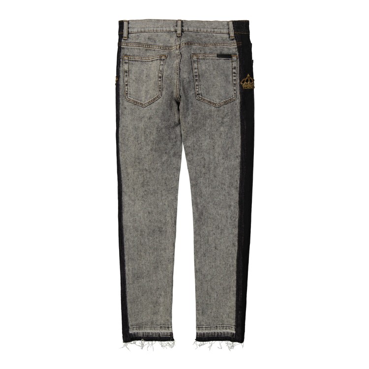 Shop Dolce & Gabbana Skinny Denim Jeans In Grey