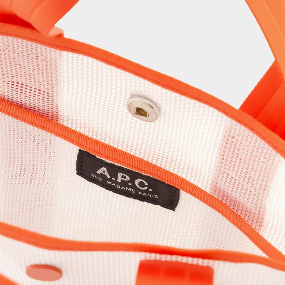 Apc Louise Small Shopper Bag - Pvc - Orange In Orange