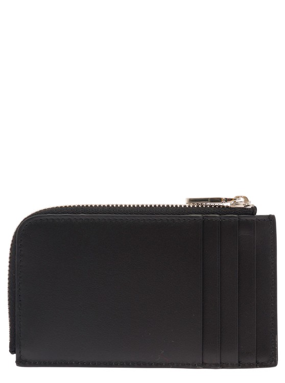 Shop Dolce & Gabbana Black Card-holder With Tonal Logo Plaque In Smooth Leather