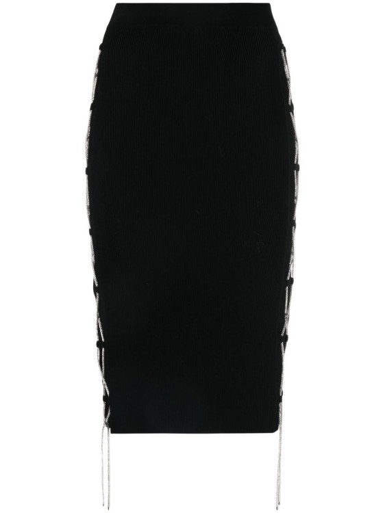 Giuseppe Di Morabito High Waist Lace-detail Skirt In Black