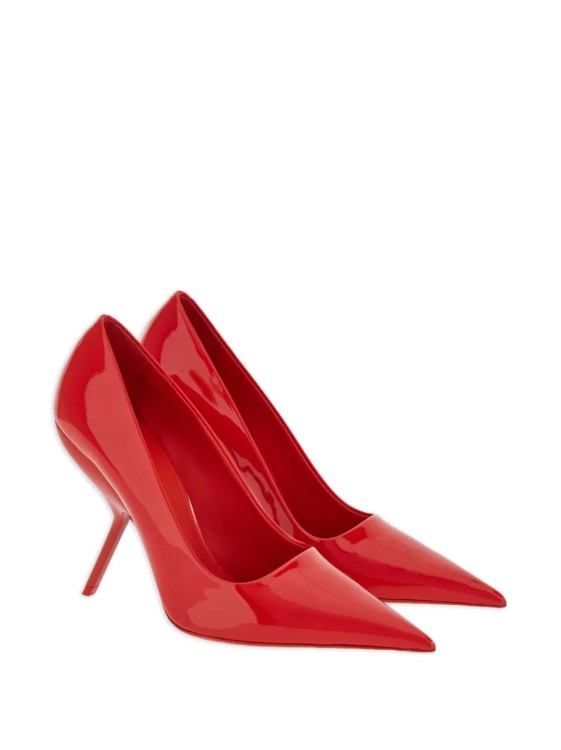 Shop Ferragamo Red Eva Shoes
