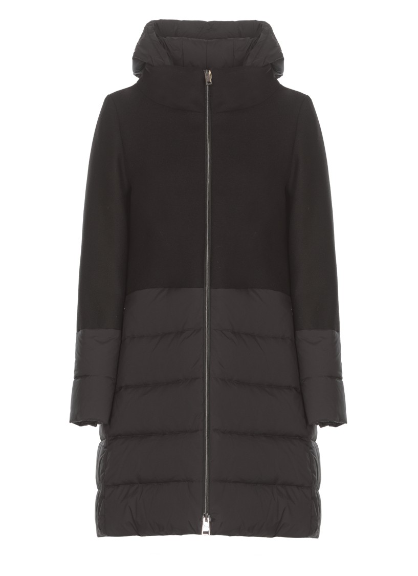 Herno Coats Black In Black