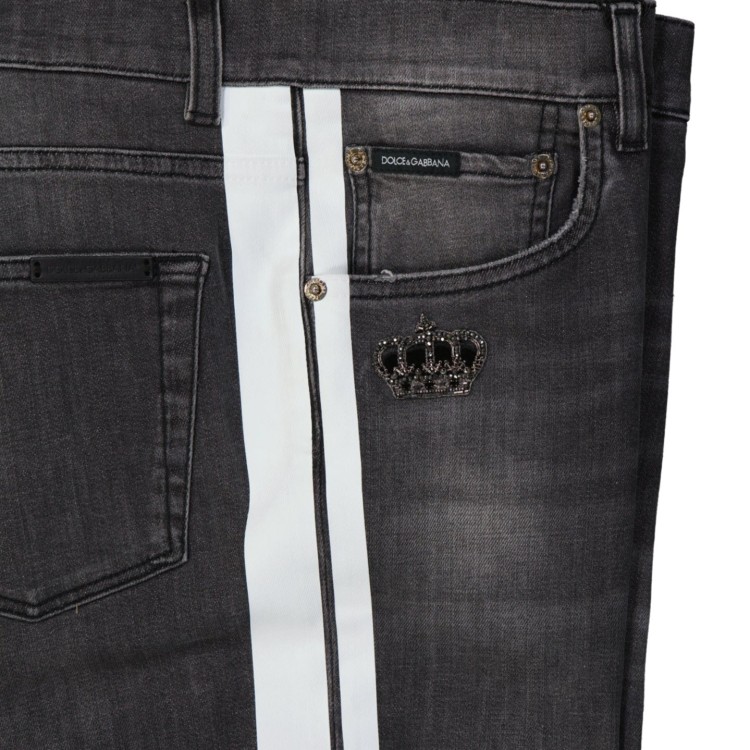 Shop Dolce & Gabbana Skinny Denim Jeans In Black