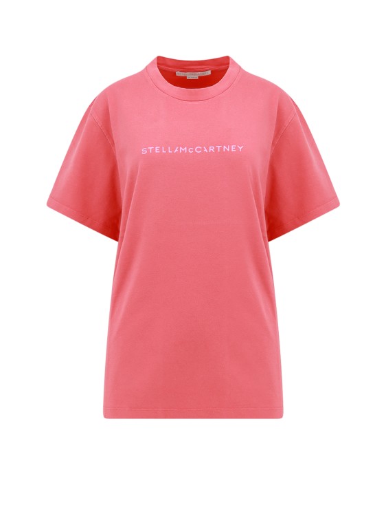 Stella Mccartney Iconic Sustainable Cotton T-shirt In Blue