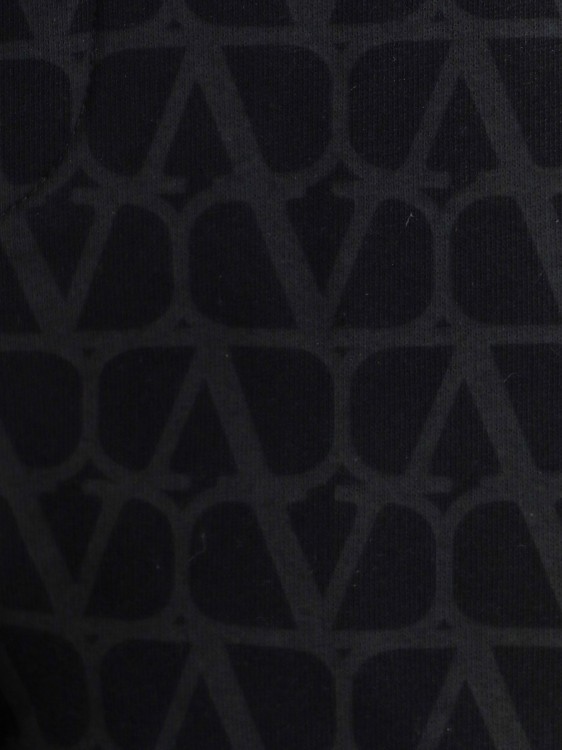 Shop Valentino Cotton Bermuda Shorts With Toile Iconographe Print In Black