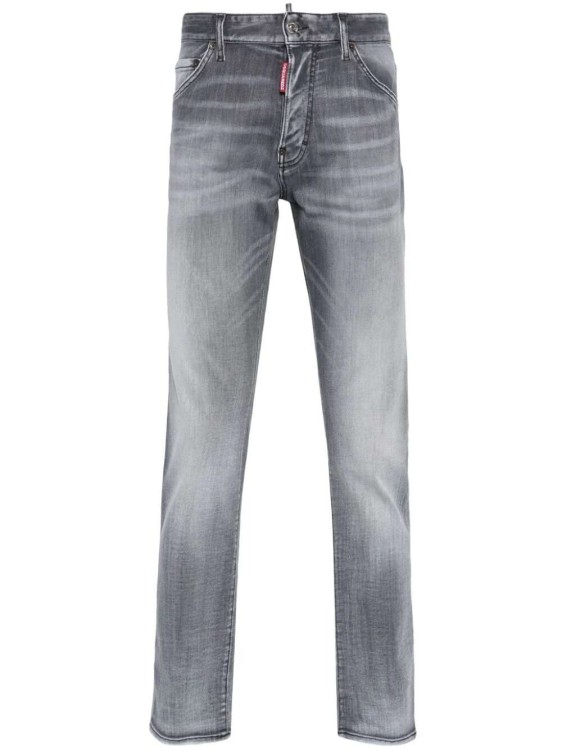 Shop Dsquared2 Cool Guy Distressed Skinny Denim Jeans In Grey