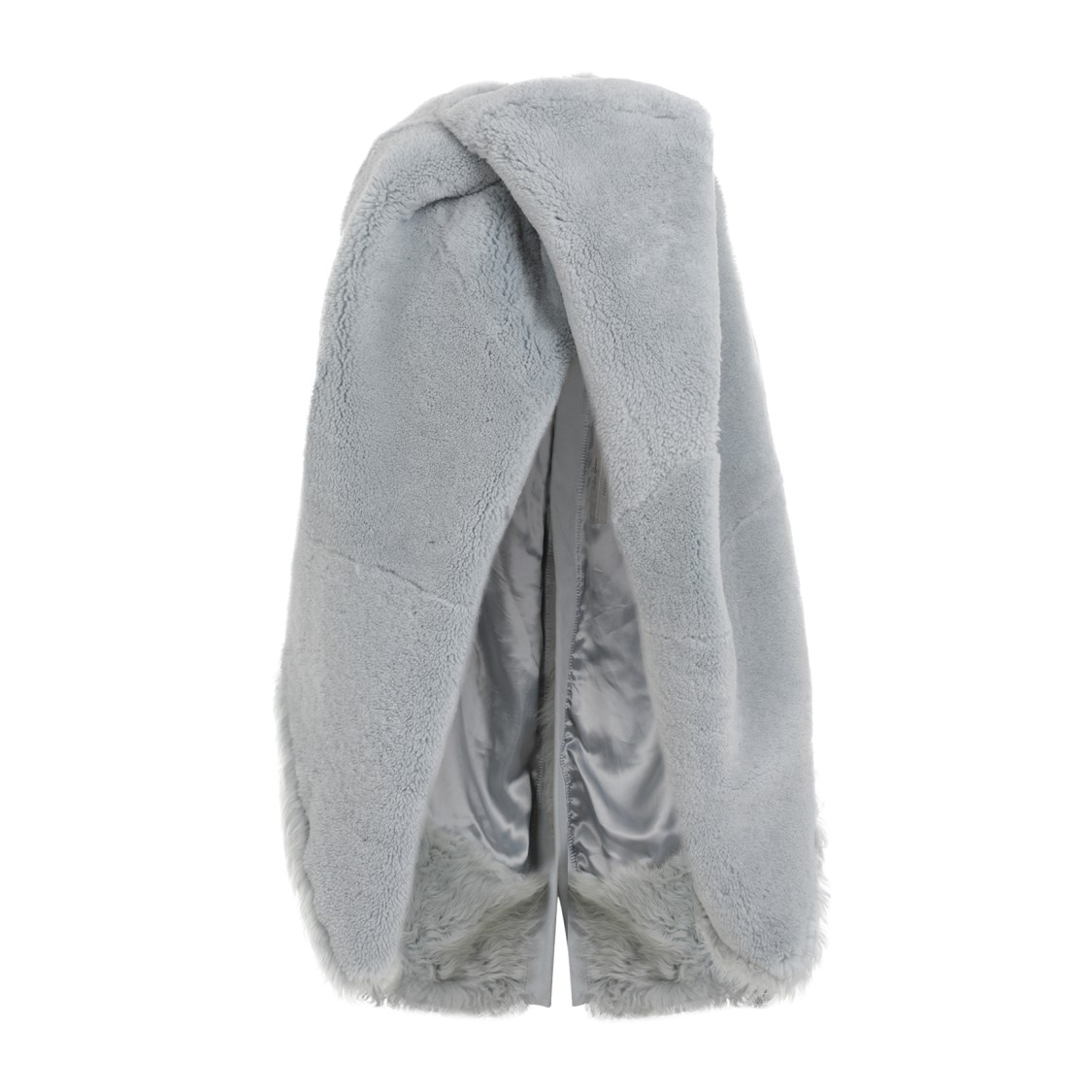 リックオウエンス Rick Owens Short Masto Shearling Cape Rick Owens Short Masto Shearling Cape In Blue | ModeSens