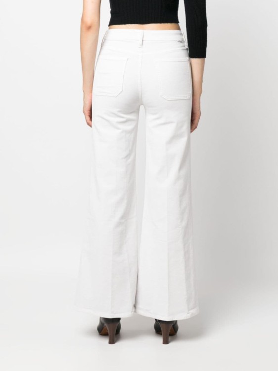 Shop Mother White Cotton Blend Jeans