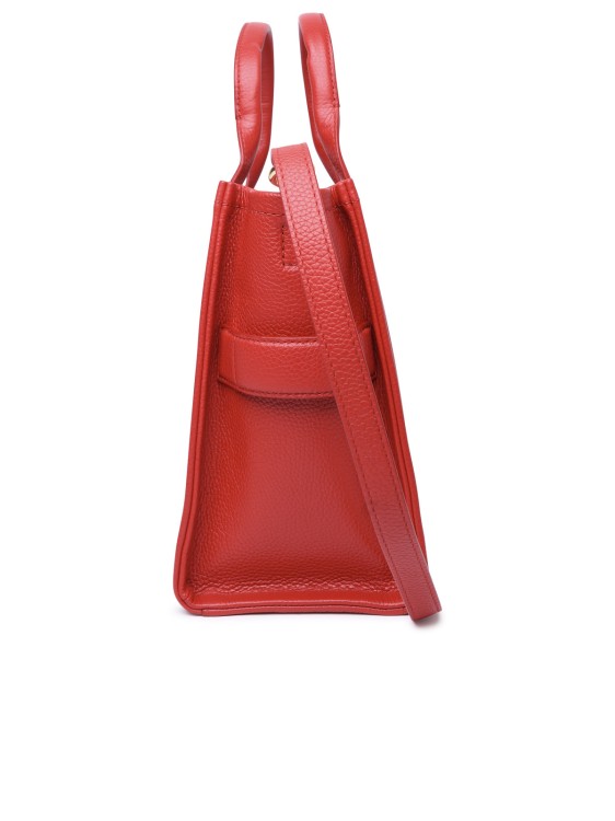 Shop Marc Jacobs (the) The Mini Tote Leather Bag In Red