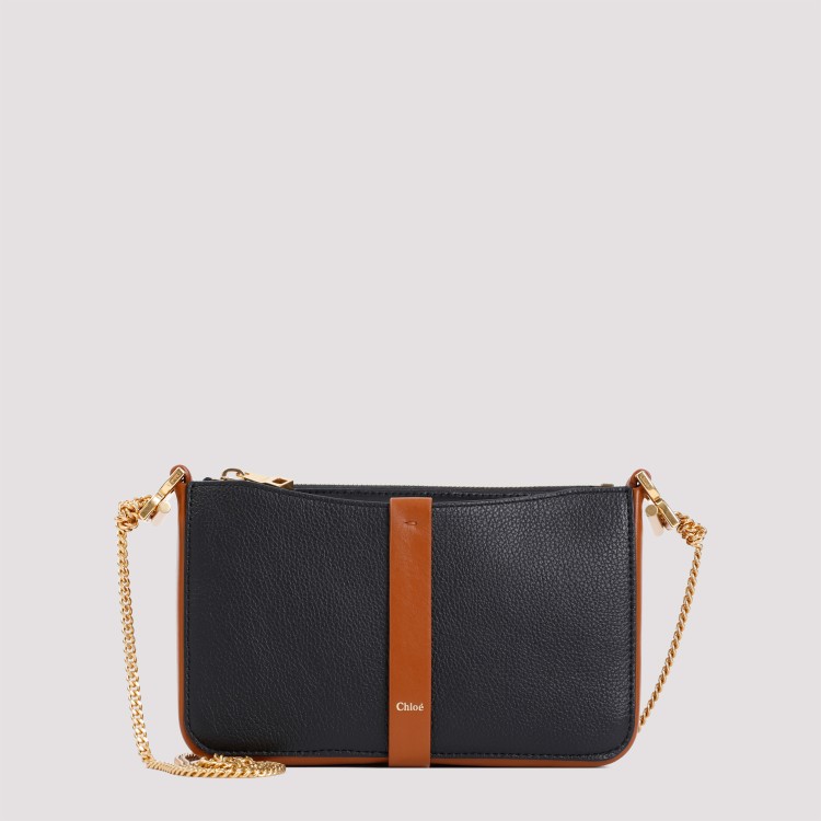 Shop Chloé Black Calf Leather Marcie Bag