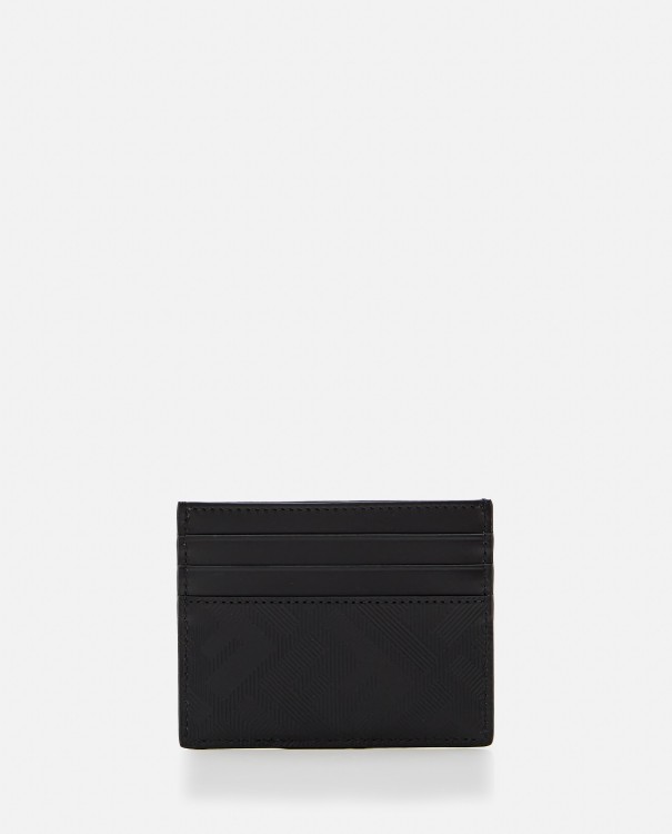 Shop Fendi Diagonal Cardholder In Black