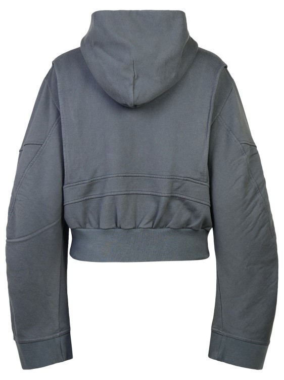 Shop Mm6 Maison Margiela Gray Cotton Sweatshirt In Grey