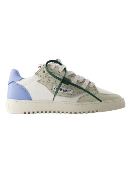Shop Off-white 5.0 Off Court Sneakers - Leather - Light Blue In Multicolor