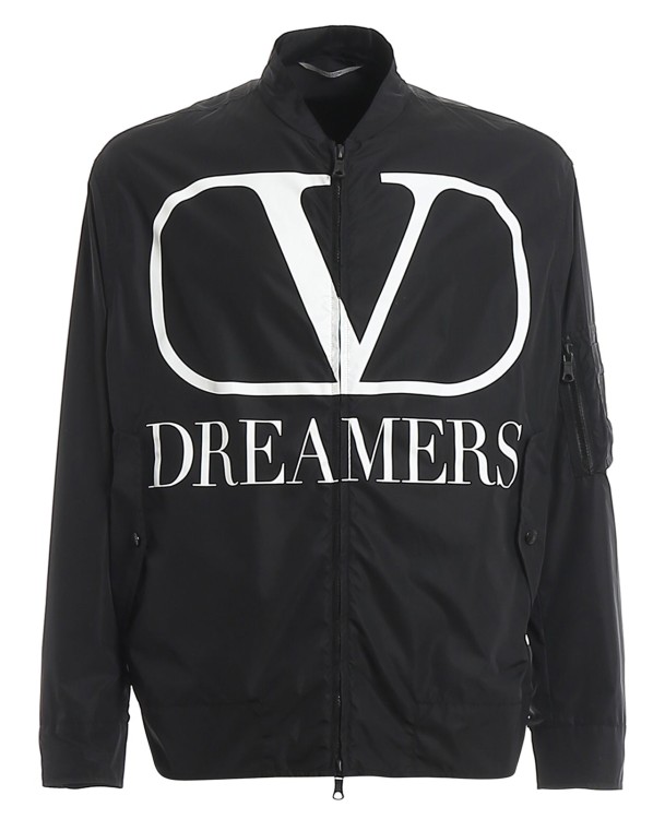 Shop Valentino V Logo Dreamers Jacket In Black