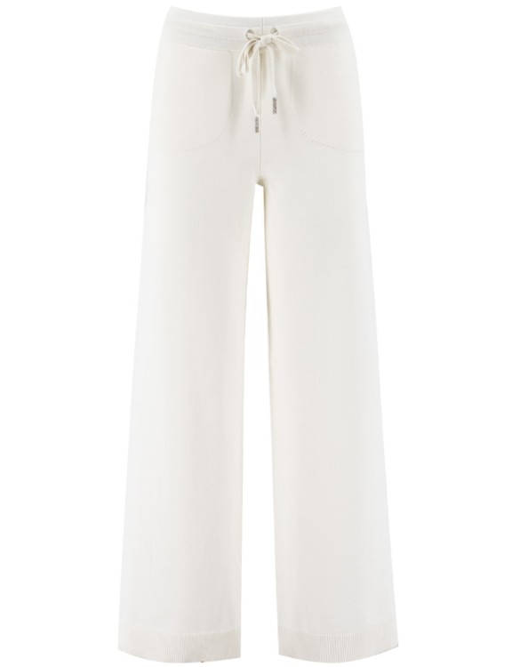 Panicale White Soft Cotton Trousers