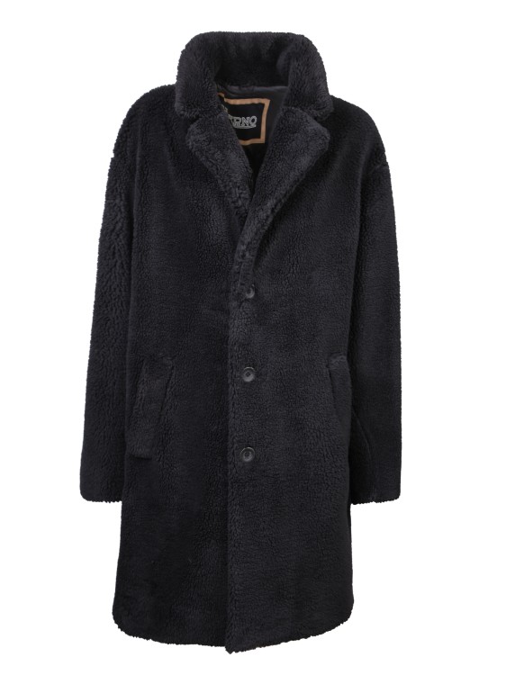 Shop Herno Single-breasted Coat In Black