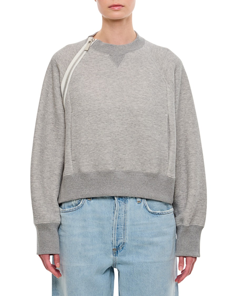 Sacai Sponge Pullover In Grey