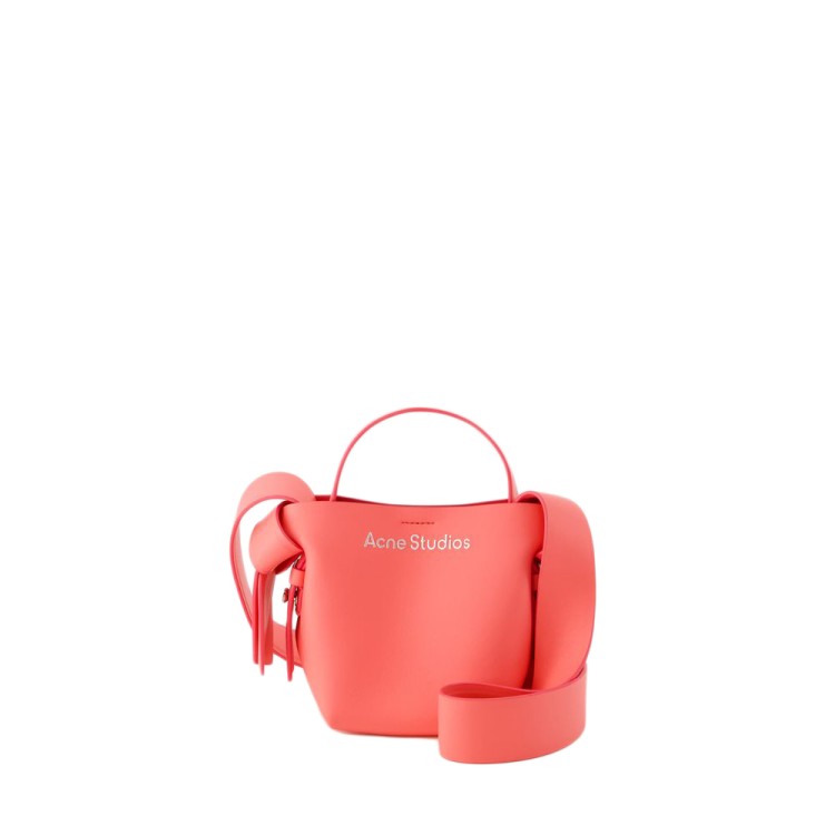 Shop Acne Studios Musubi Micro Crossbody - Leather - Electric Pink In Red