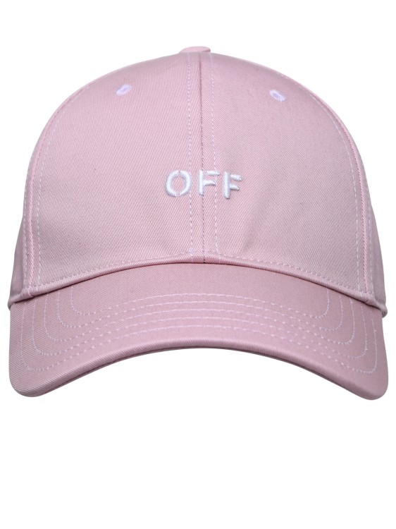 Shop Off-white Pink Cotton Hat In Purple