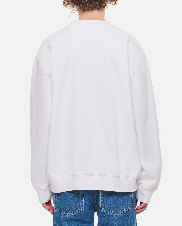 Shop Sporty And Rich Vendome Crewneck Sweatshirt In White