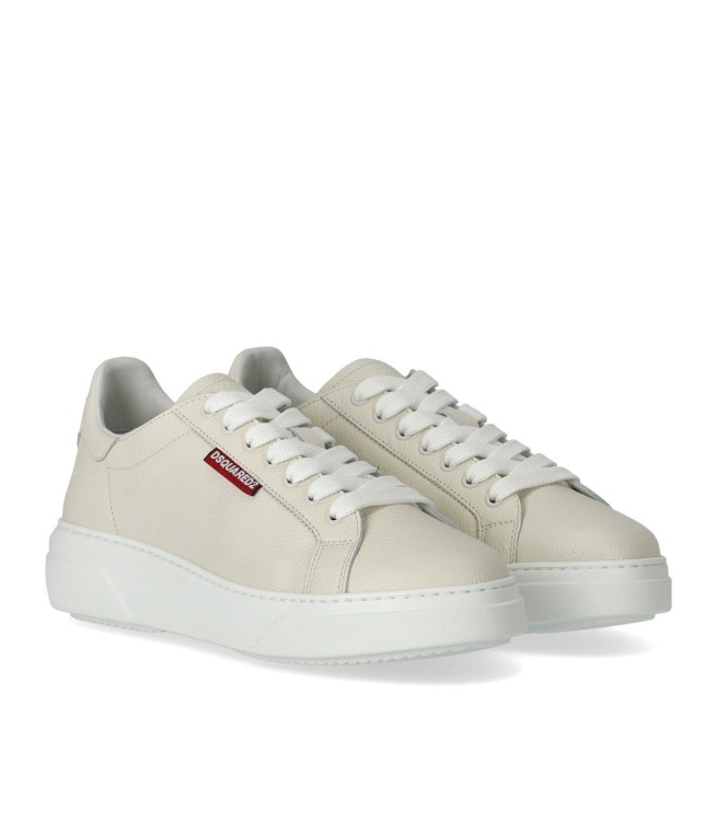 Shop Dsquared2 Bumper Cream Sneaker In White