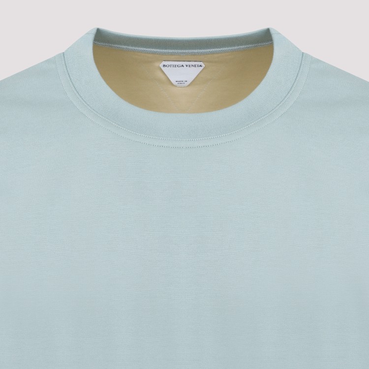 Shop Bottega Veneta Steel Blue Soap Stone Cotton T-shirt