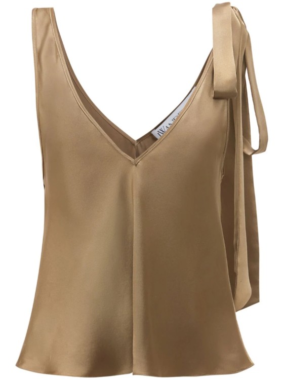 Shop Jw Anderson Brown Sleeveless Top