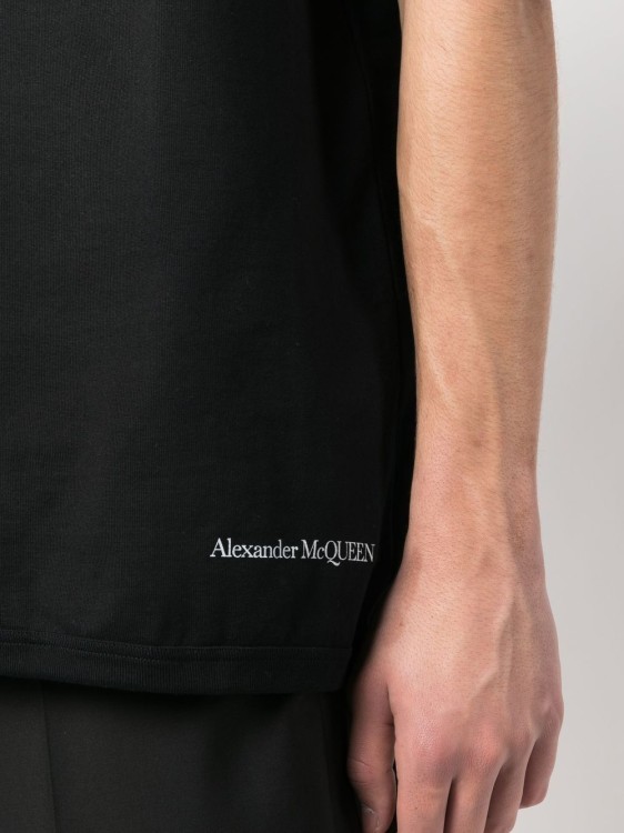 Shop Alexander Mcqueen Black Skull & Logo T-shirt