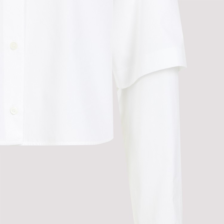Shop Off-white White Cotton Bookish Baseball Shirt